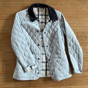 Barbour jacket, US size 4, light grey color